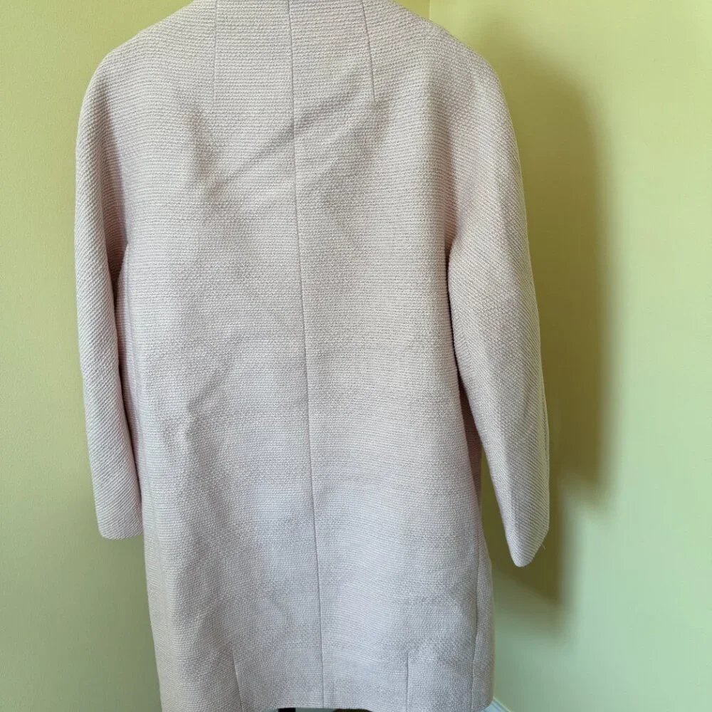 NEW, Unworn Kate Spade Pink Tweed Bow Coat Size XL - Picture 2 of 7